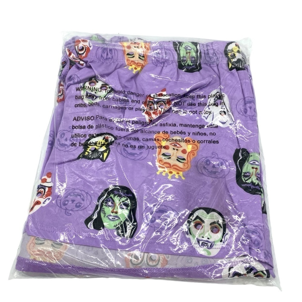 Halloween Women’s Retro Monster Print Pajama Set Way to Celebrate New - Picture 10 of 11